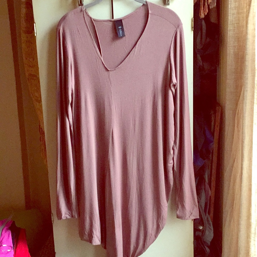 Zero + Maria Cornejo asymmetrical mini dress / tunic.